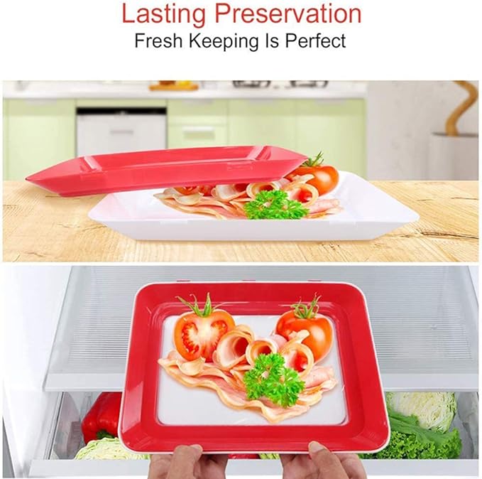 🔥 Environmentally friendly design - Reusable Food Preserving Tray🥰