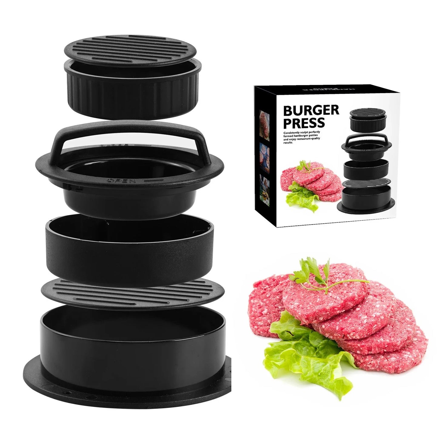 🔥Hot Sale🔥3-in-1 Burger Press🔥