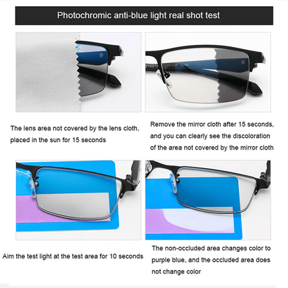 MENS FASHION TITANIUM ULTRA-LIGHT SHOCKPROOF IMPACT-RESISTANT READING GLASSES