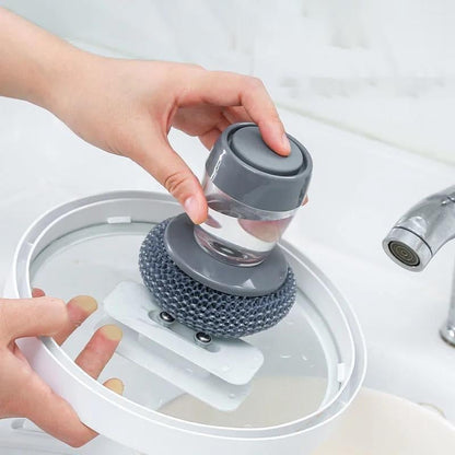 ⚡ BIG SALE - HALF PRICE⚡Kitchen Soap Press Dispensing Palm Brush