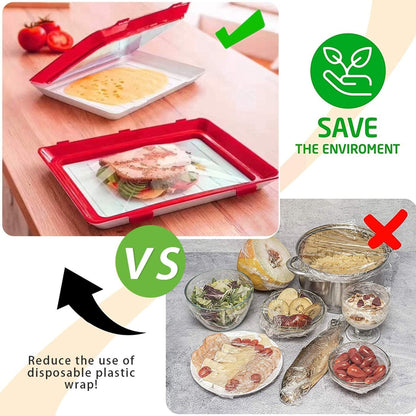 🔥 Environmentally friendly design - Reusable Food Preserving Tray🥰