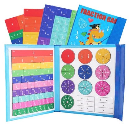 🎁Montessori Magnetic Book Fraction Puzzle For Children