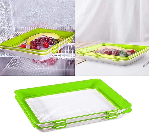 🔥 Environmentally friendly design - Reusable Food Preserving Tray🥰