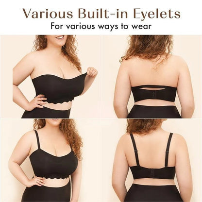 Sale - Plus size Sexy Strapless Invisible Push Up Bra